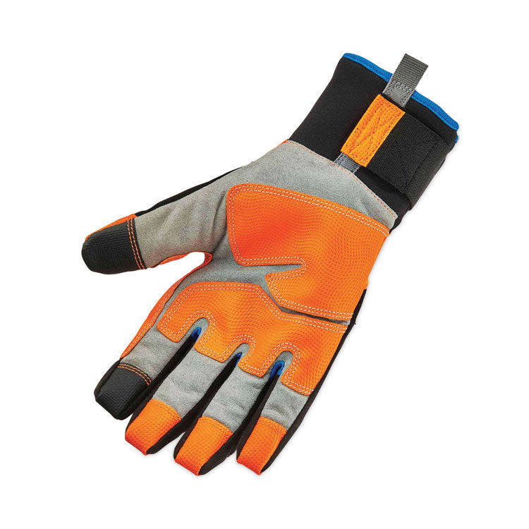 ProFlex 818WP Thermal WP Gloves with Tena-Grip, EN388: 3423X, 9" Long, Medium, Orange, Pair