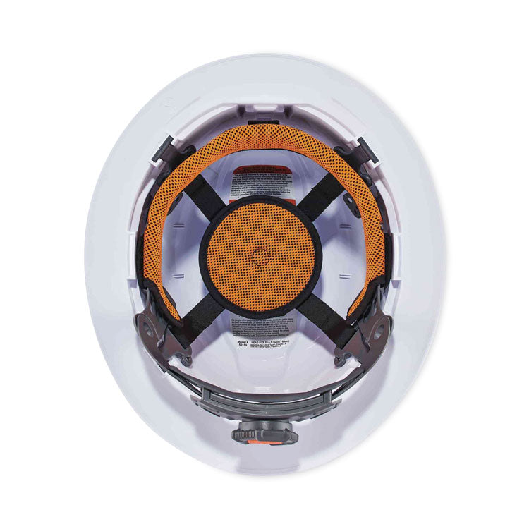 Skullerz 8971LED Class E Hard Hat Full Brim with LED Light, White