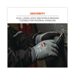 ProFlex 7501 Coated Waterproof Winter Gloves, EN388: 2131X, 10.5" Long, Large, Gray, Pair