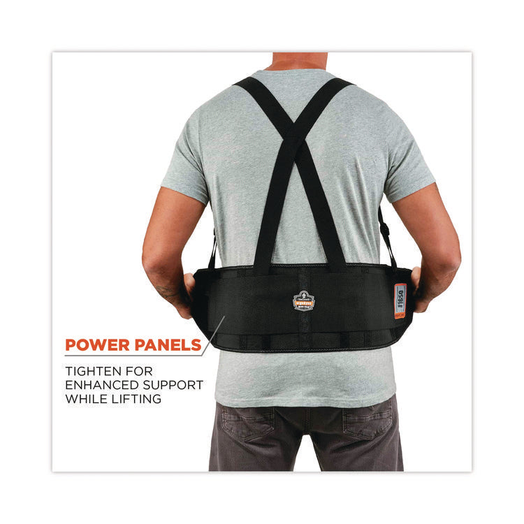 ProFlex 1650 Economy Elastic Back Support Brace, X-Small, 20" to 25" Waist, Black