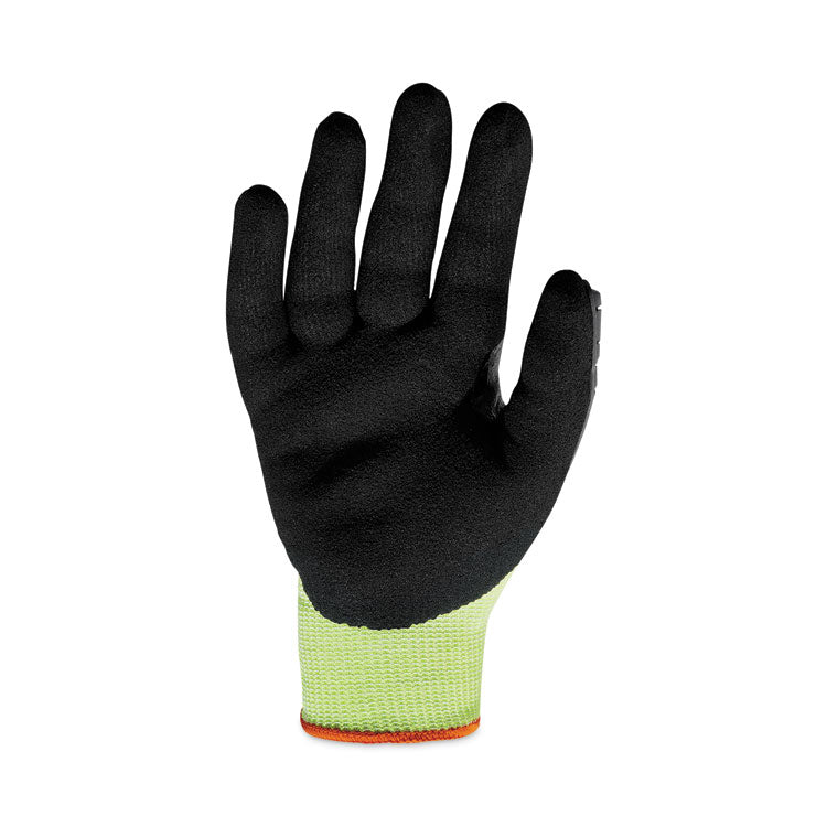 ProFlex 7141 ANSI A4 DIR Nitrile-Coated CR Gloves, EN388: 4X42DP, 9" Long, Small, Lime, 72 Pairs/Carton