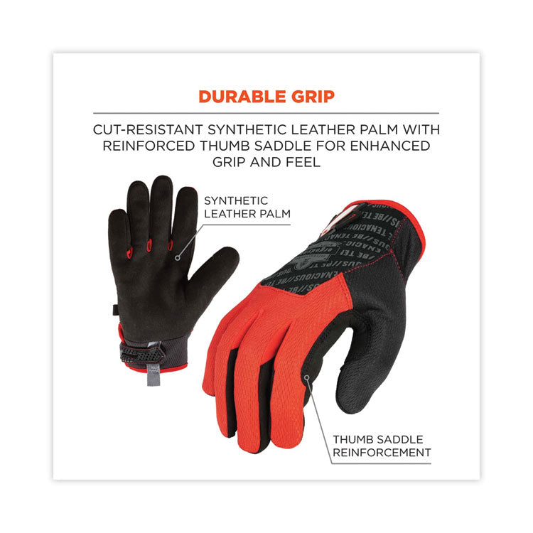 ProFlex 812CR6 ANSI A6 Utility and CR Gloves, EN388: 2543E, 9" Long, Small, Black, Pair