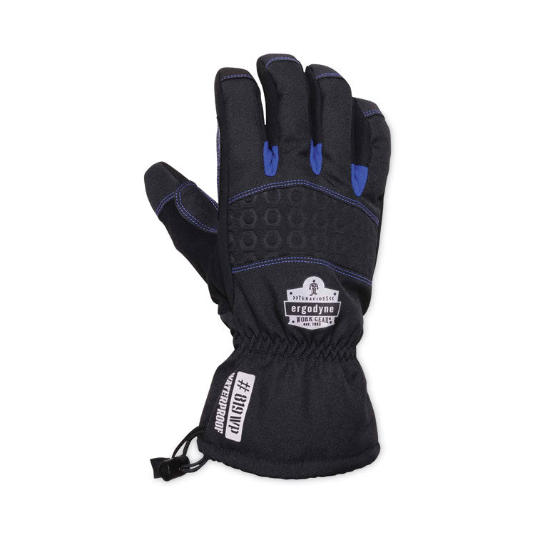 ProFlex 819WP Extreme Thermal WP Gloves, EN388: 4222B, 9" Long, Medium, Black, Pair
