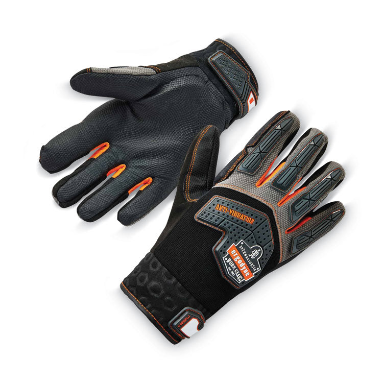 ProFlex 9015F(x) Certified Anti-Vibration Gloves with Dorsal Protection, EN388: 2121X, XX-Large, Black, Pair