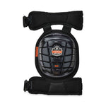 ProFlex 344 Injected Gel Knee Pads With Comfort Straps, Short Cap, Buckle Closure, Black, Pair
