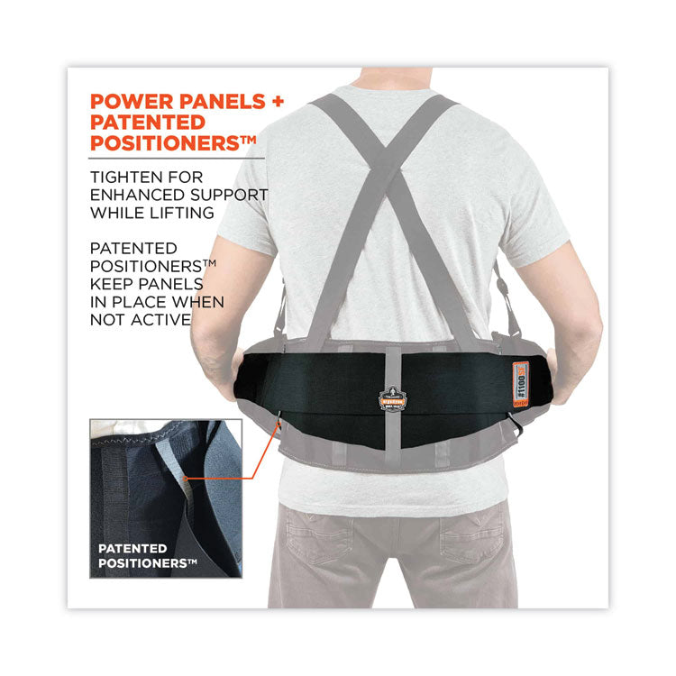 ProFlex 1100SF Standard Spandex Back Support Brace, 4X-Large, 52" to 58" Waist, Black