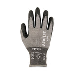 ProFlex 7072 ANSI A7 Nitrile-Coated CR Gloves, EN388: 4X44F, 9" Long, Medium, Gray, 12 Pairs