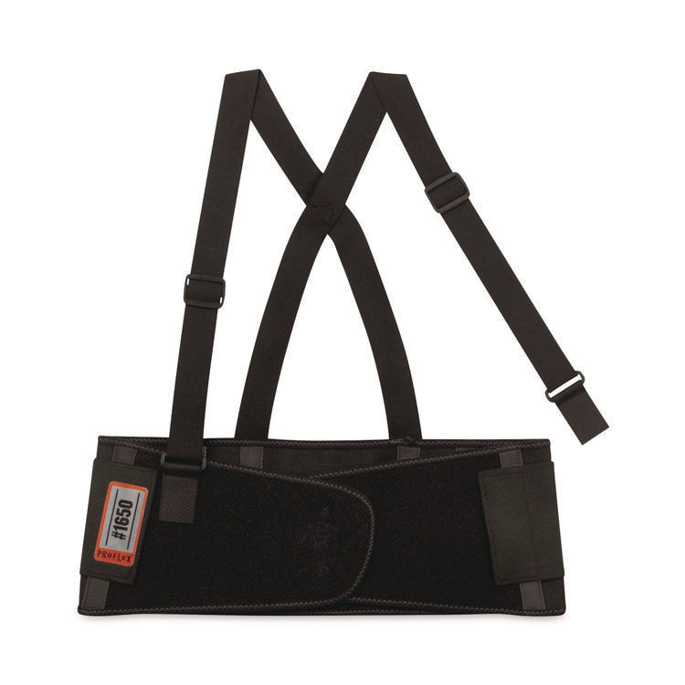 ProFlex 1650 Economy Elastic Back Support Brace, X-Small, 20" to 25" Waist, Black
