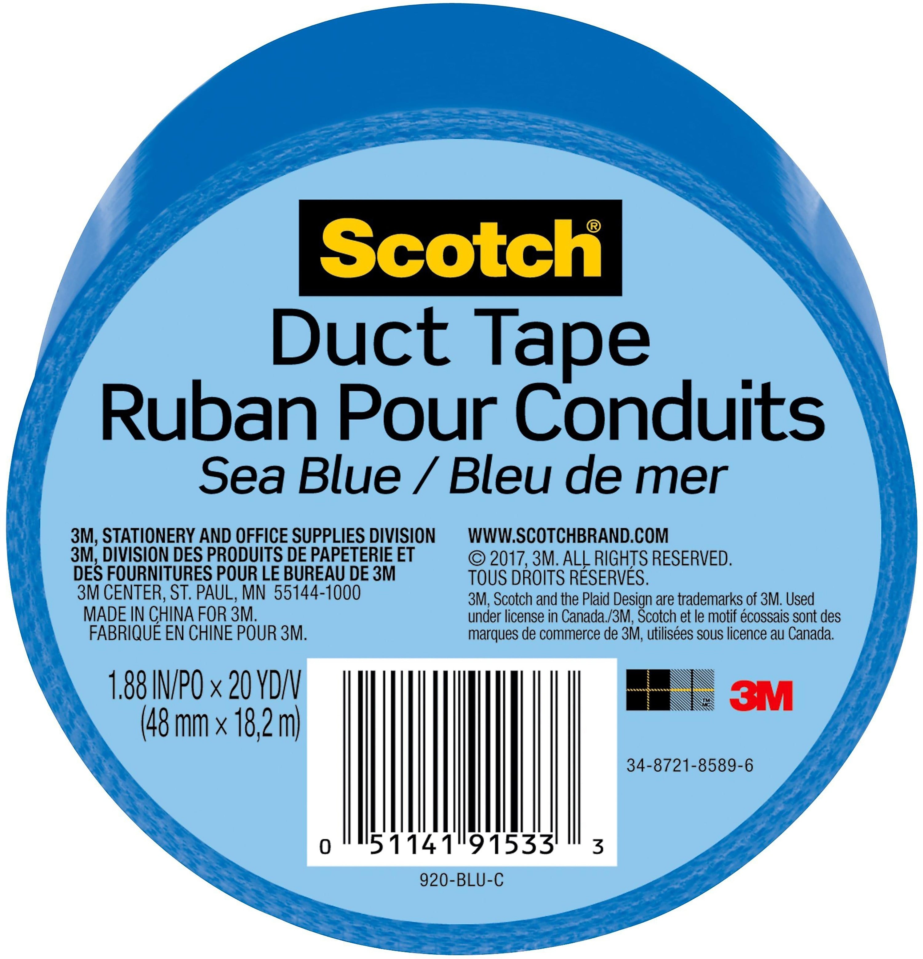 Scotch Duct Tape, 1.88" x 20 yds., Blue (920-BLU-C)