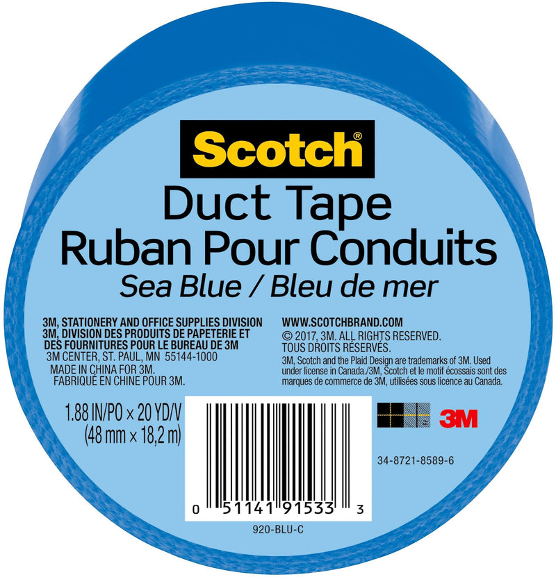 Scotch Duct Tape, 1.88" x 20 yds., Blue (920-BLU-C)