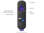 Roku Voice Remote with TV Controls for Roku TV (RCA1R)
