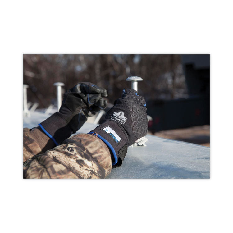 ProFlex 818WP Thermal WP Gloves with Tena-Grip, EN388: 3423X, 9" Long, Large, Black, Pair