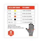 ProFlex 7072 ANSI A7 Nitrile-Coated CR Gloves, EN388: 4X44F, 9" Long, Small, Gray, Pair