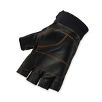ProFlex 901 Half-Finger Leather Impact Gloves, EN388: 3122X, Small, Black, Pair