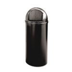 Marshal Classic Container, 25 gal, Plastic, Black