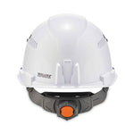 Skullerz 8972LED Class C Hard Hat Cap Style with LED Light, White