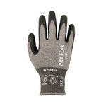 ProFlex 7072 ANSI A7 Nitrile-Coated CR Gloves, EN388: 4X44F, 9" Long, Large, Gray, 12 Pairs