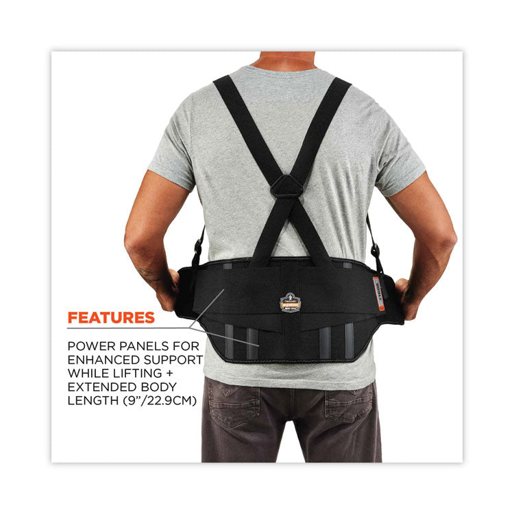 ProFlex 1600 Standard Elastic Back Support Brace, X-Large, 38" to 42" Waist, Black