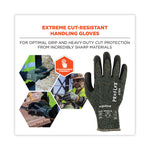 ProFlex 7070 ANSI A7 Nitrile Coated CR Gloves, EN388: 4X42F, 9" Long, X-Large, Green, 12 Pairs