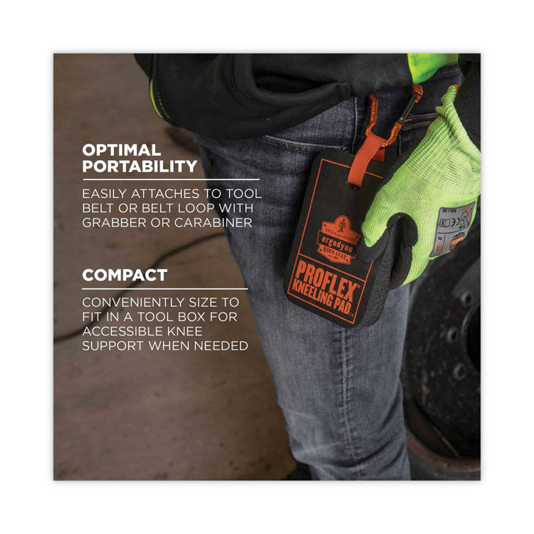 ProFlex 365 Mini Foam Kneeling Pad, Grabber, 1", Mini, Black