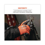 ProFlex 7401-CASE Coated Lightweight Winter Gloves, EN388: 2131X, 9" Long, Medium, Orange, Pair
