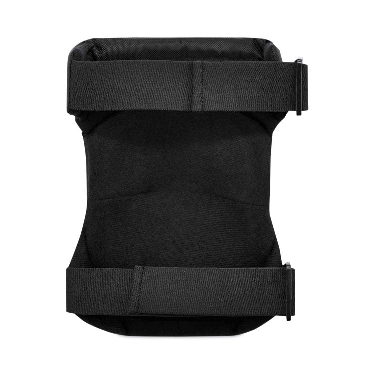 ProFlex 435 Hinged Gel Knee Pad With Buckles, Hard Cap, Buckle Closure, One Size Fits Most, Black, Pair