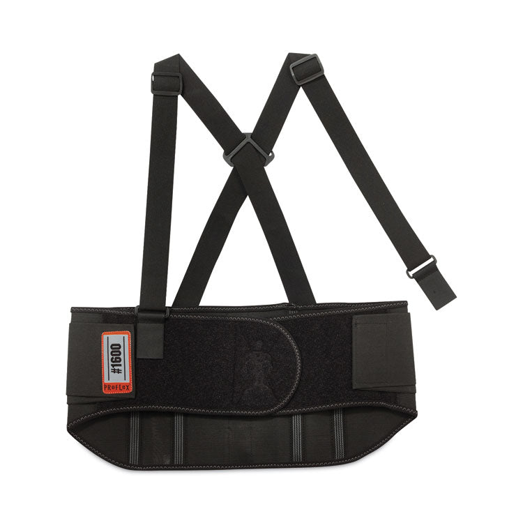 ProFlex 1600 Standard Elastic Back Support Brace, 3X-Large, 46" to 52" Waist, Black