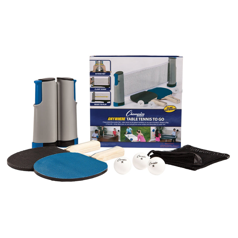Champion Sport Anywhere Table Tennis Set, 6/Set (CHSAWTSET)