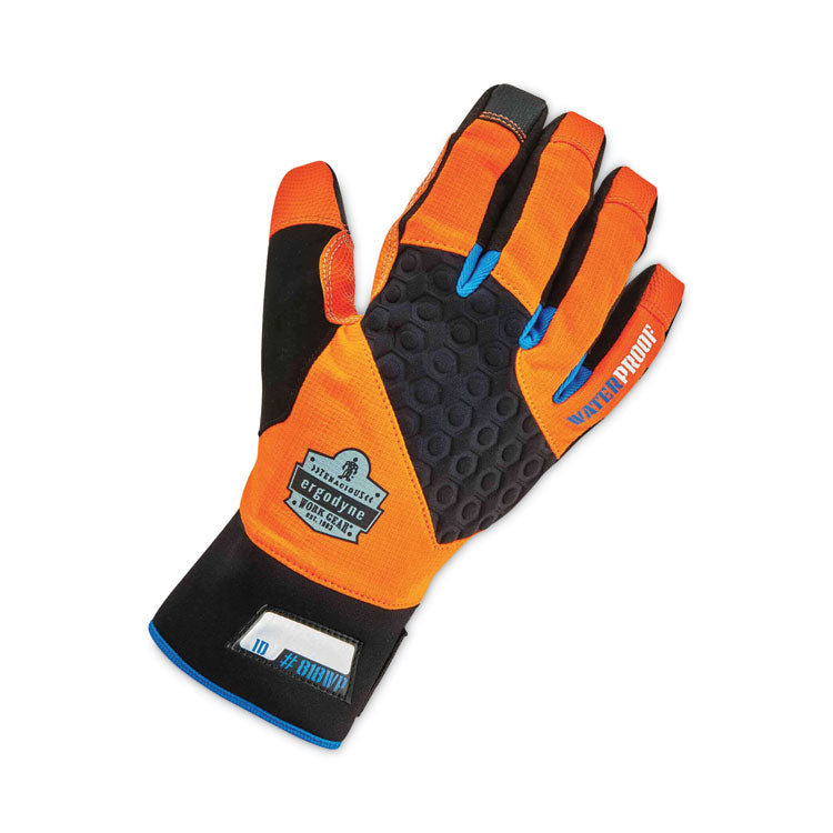 ProFlex 818WP Thermal WP Gloves with Tena-Grip, EN388: 3423X, 9" Long, X-Large, Orange, Pair