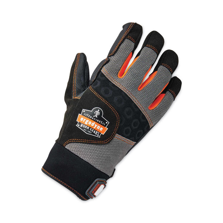 ProFlex 9002 Certified Full-Finger Anti-Vibration Gloves, EN388: 2121X, X-Large, Black, Pair