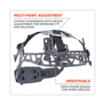 Skullerz 8971LED Class E Hard Hat Full Brim with LED Light, White