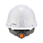 Skullerz 8970LED Class E Hard Hat Cap Style with LED Light, White