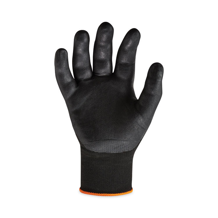 ProFlex 7001 Nitrile-Coated Gloves, EN388: 4121X, 9" Long, Large, Black, Pair