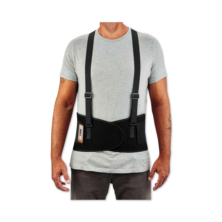 ProFlex 100 Economy Spandex Back Support Brace, 2X-Large, 42" to 46" Waist, Black