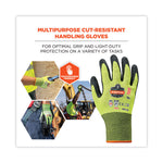 ProFlex 7022 ANSI A2 Coated CR Gloves DSX, EN388: 4342B, 9.25" Long, Large, Lime, 144 Pairs/Carton
