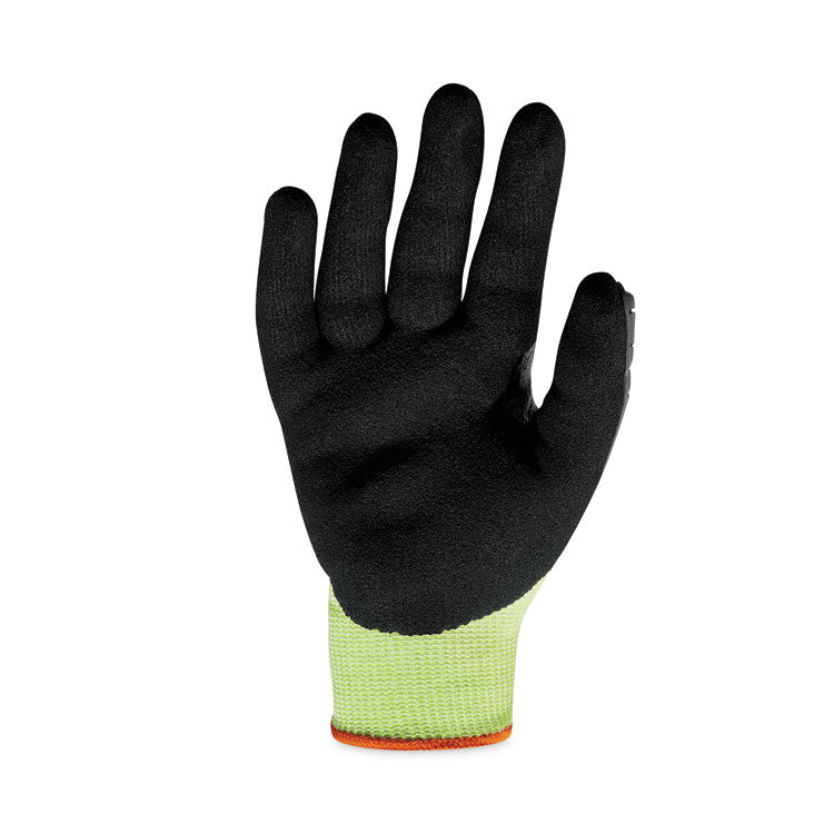 ProFlex 7141 ANSI A4 DIR Nitrile-Coated CR Gloves, EN388: 4X42DP, 9" Long, Medium, Lime, 72 Pairs/Carton