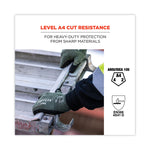 ProFlex 7042 ANSI A4 Nitrile-Coated CR Gloves, EN388: 4X41D, 9" Long, Medium, Green, Pair