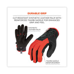 ProFlex 812CR6 ANSI A6 Utility and CR Gloves, EN388: 2543E, 9" Long, Large, Black, Pair