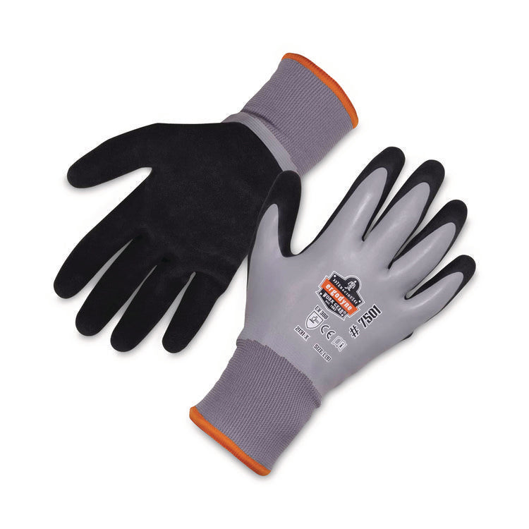 ProFlex 7501 Coated Waterproof Winter Gloves, EN388: 2131X, 10.5" Long, Large, Gray, Pair