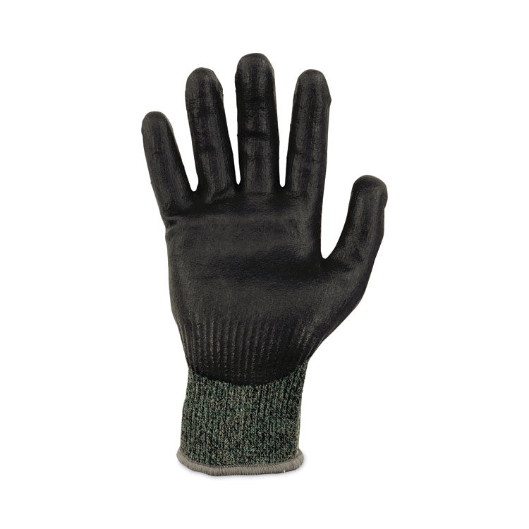 ProFlex 7070 ANSI A7 Nitrile Coated CR Gloves, EN388: 4X42F, 9" Long, Large, Green, Pair