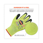 ProFlex 7021 Hi-Vis Nitrile-Coated CR Gloves, EN388: 4342B, 9.25" Long, Large, Lime, 144 Pairs/Carton