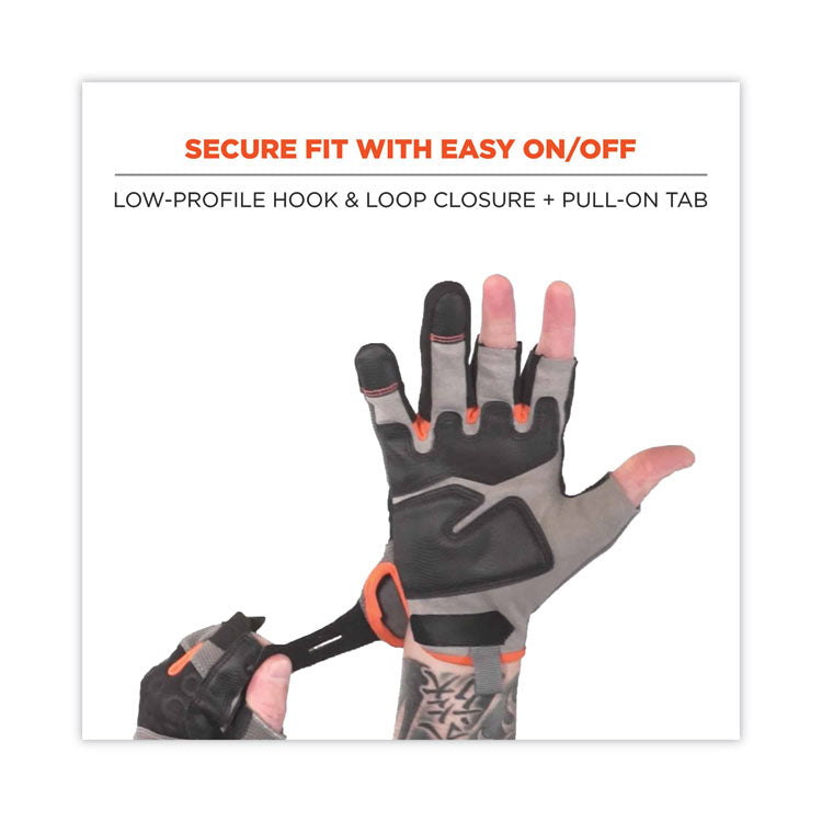 ProFlex 720 Heavy-Duty Framing Gloves, 9" Long, XX-Large, Gray, Pair