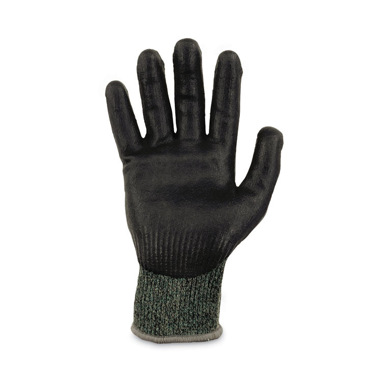 ProFlex 7070 ANSI A7 Nitrile Coated CR Gloves, EN388: 4X42F, 9" Long, Small, Green, Pair