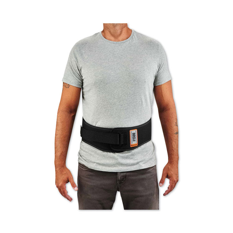 ProFlex 1500 Weight Lifters Style Back Support Belt, Small, 25" to 30" Waist, Black
