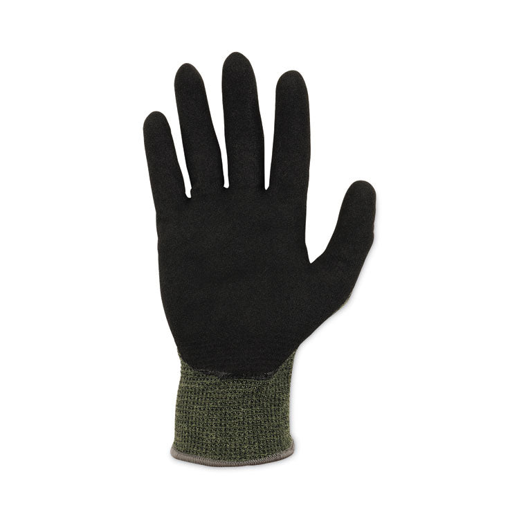ProFlex 7042 ANSI A4 Nitrile-Coated CR Gloves, EN388: 4X41D, 9" Long, XX-Large, Green, Pair