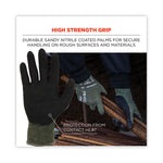 ProFlex 7042 ANSI A4 Nitrile-Coated CR Gloves, EN388: 4X41D, 9" Long, XX-Large, Green, 12 Pairs