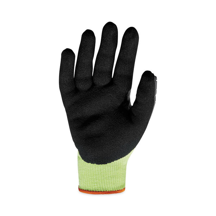 ProFlex 7141 ANSI A4 DIR Nitrile-Coated CR Gloves, EN388: 4X42DP, 9" Long, Large, Lime, 72 Pairs/Carton