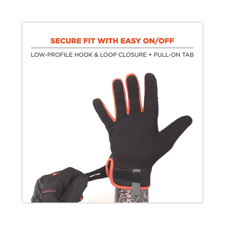 ProFlex 812 Standard Mechanics Gloves, 9" Long, XX-Large, Black, Pair