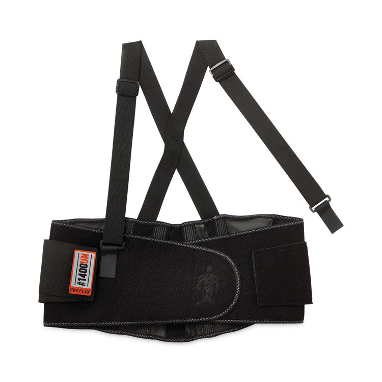ProFlex 1400UN Universal Size Back Support Brace, One Size Fits All, 25" to 58" Waist, Black