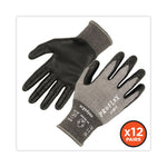 ProFlex 7072 ANSI A7 Nitrile-Coated CR Gloves, EN388: 4X44F, 9" Long, Small, Gray, 12 Pairs